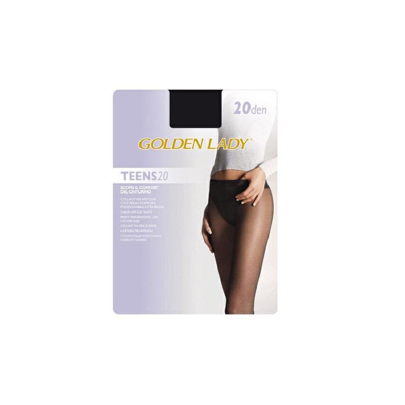 Golden lady collant teens 20 iv nero