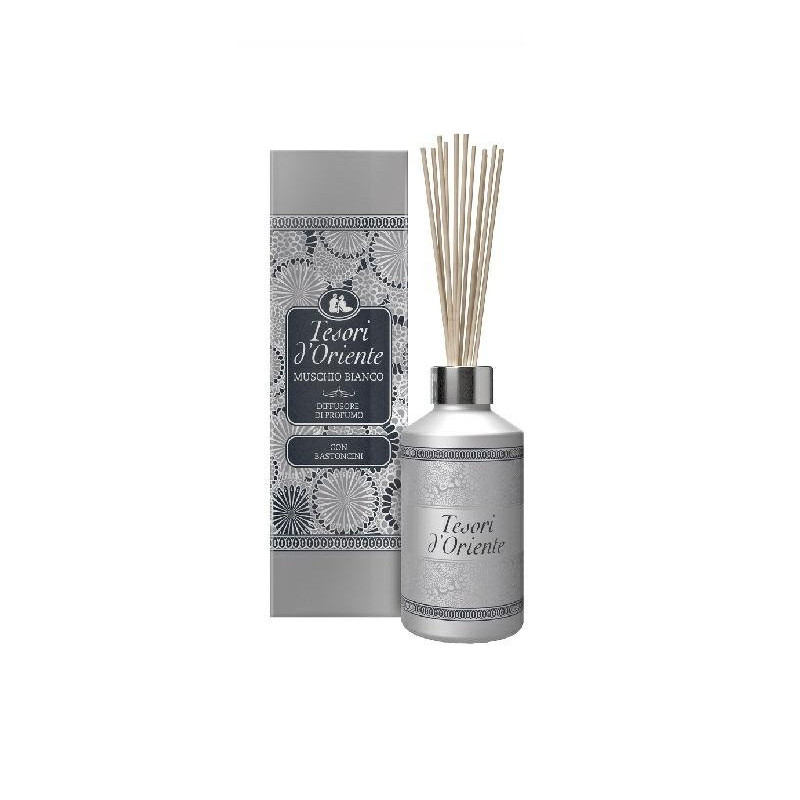 Tesori oriente diffusore d'ambie nte bastoncini ml. 200 muschio bianco