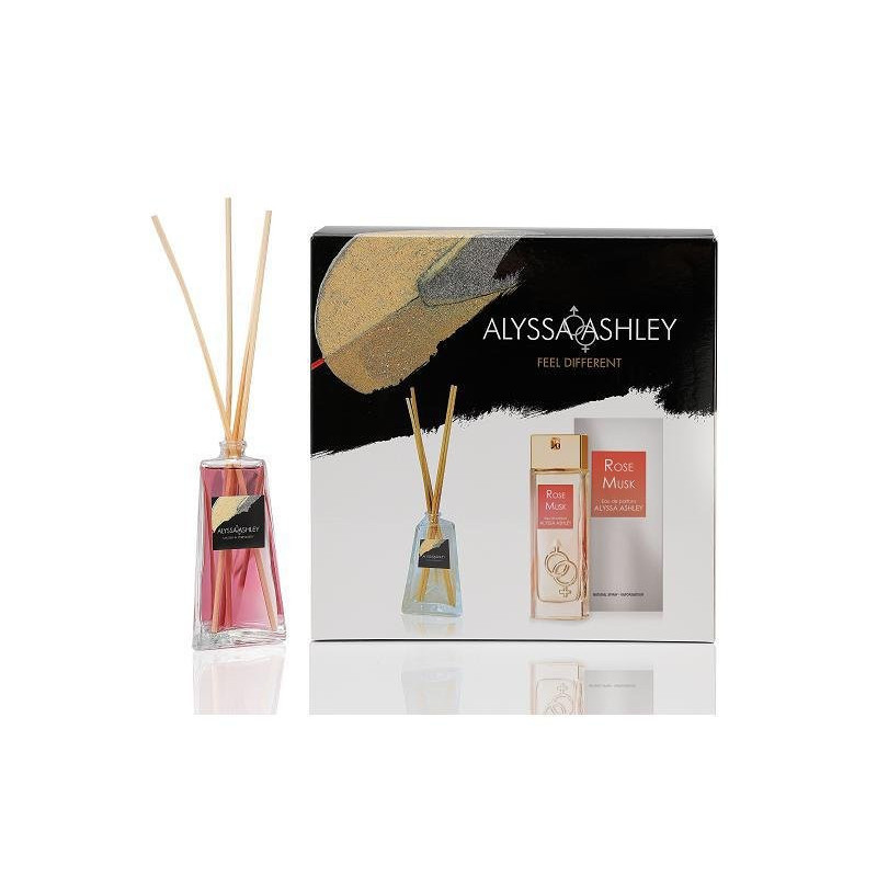 Alyssa ashley confezione regalo rose musk edp+diffusore bastoncini