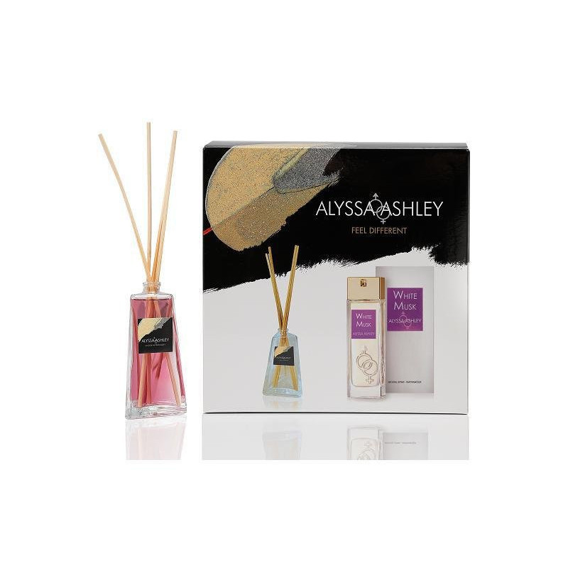 Alyssa ashley confezione regalo white musk edp+diffusore bastoncini