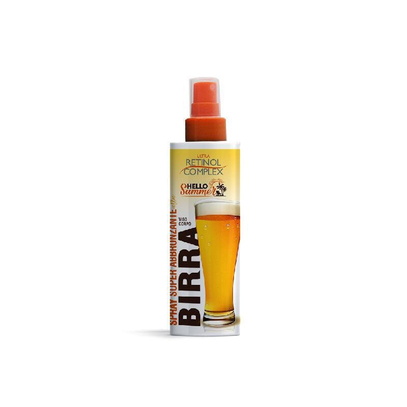 Retinol complex solare spray super abbronzante alla birra ml.200