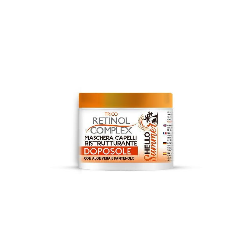 Retinol complex solare maschera capelli ristrutturante doposole ml.400
