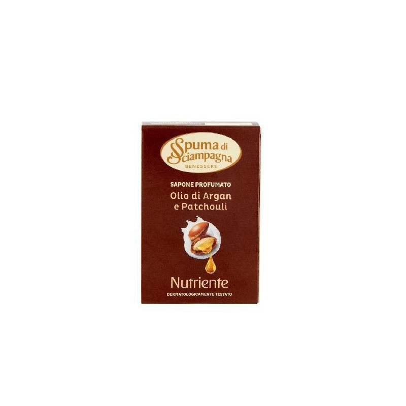 Spuma di sciampagna saponetta gr .90 olio d argan e patchouli