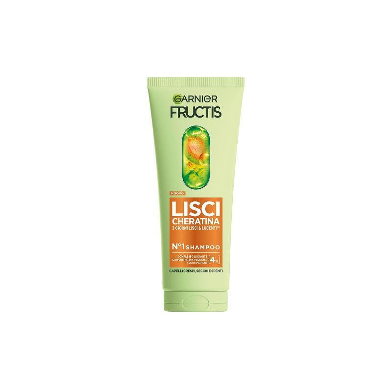 Fructis shampoo ml.200 lisci cheratina capelli crespi