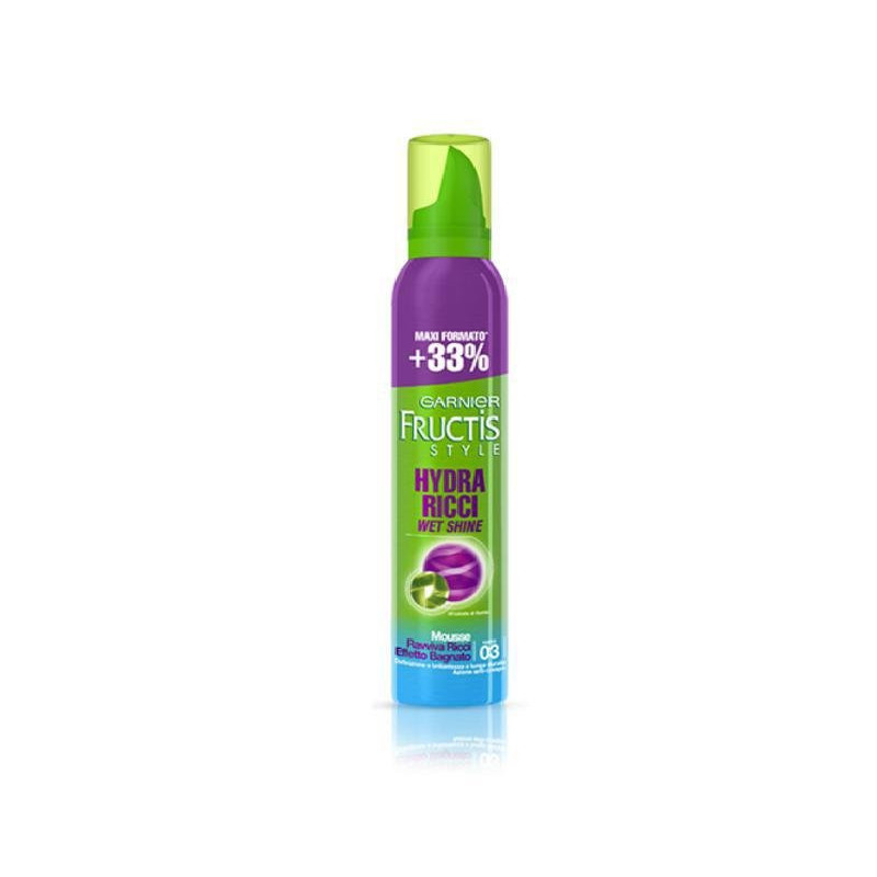 Fructis style spuma mousse ml.200 hydra ricci wet shine effetto bagnato