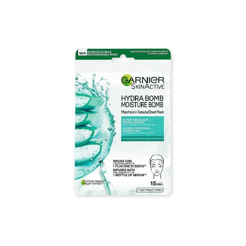 Garnier maschera viso tessuto gr.28 hyaluronic aloe