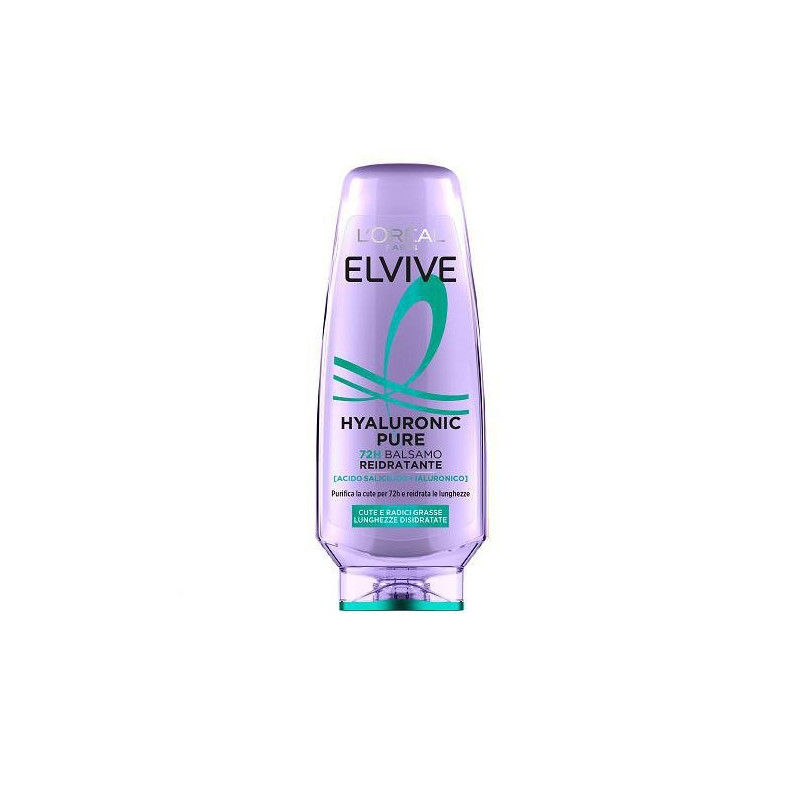 Elvive balsamo ml.200 hyaluronic pure cute e radici grasse reidratante