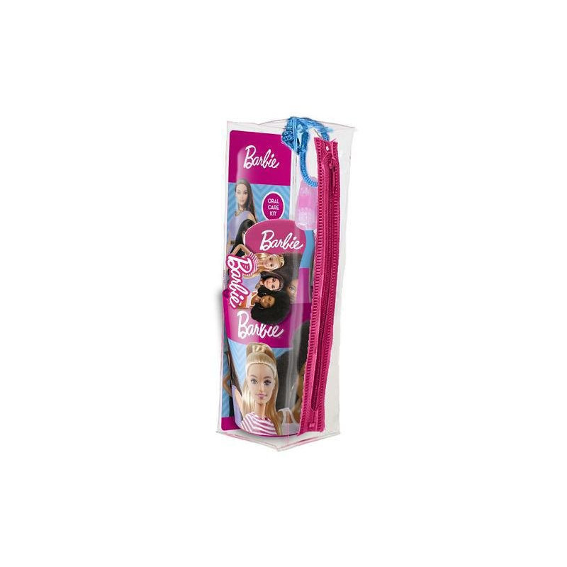 Barbie confezione regalo oral care spazzolino+dentifricio+bicchiere