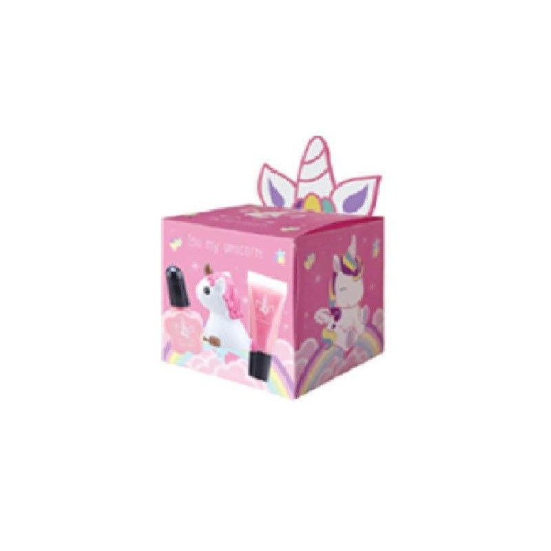 Unicorn confezione regalo scatol a cofanetto 139/140 smalto+gloss+lipbalm