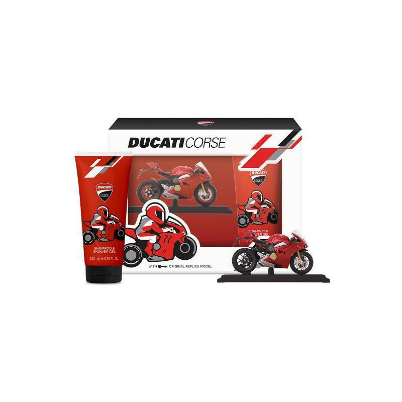 Ducati corse kids confezione regalo doccia+modellino
