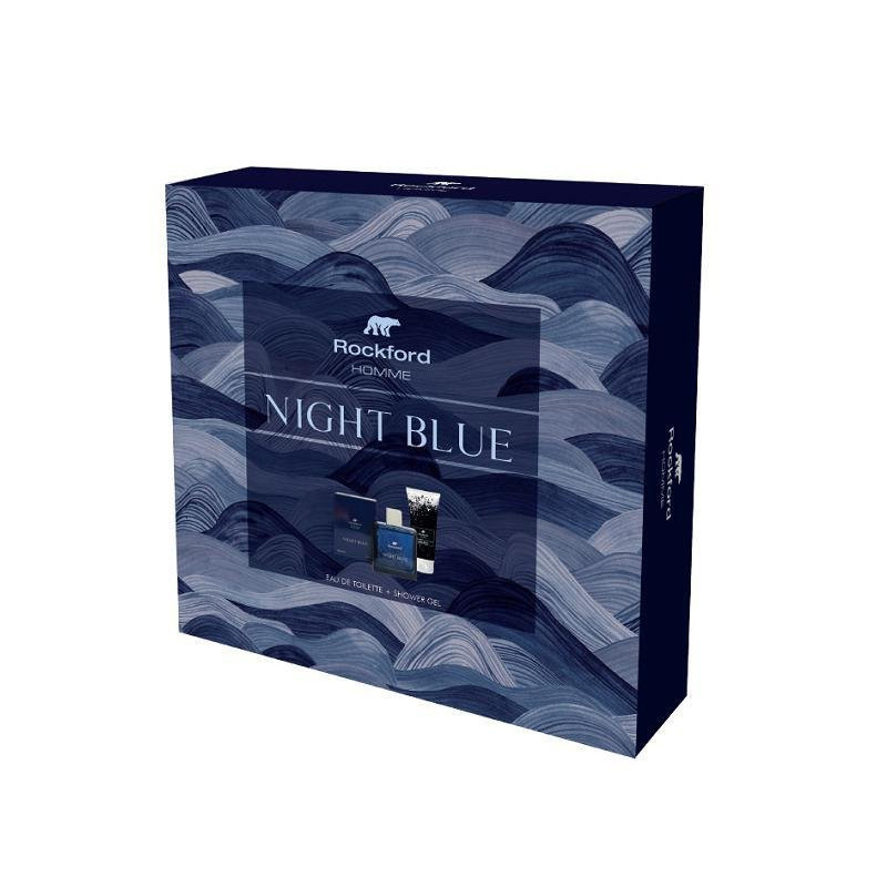 Rockford confezione regalo night blue edt+shower gel