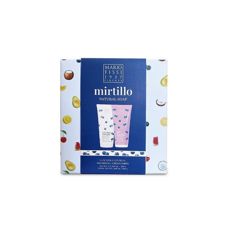 Fissi confezione regalo fruits m irtillo gel doccia+crema corpo