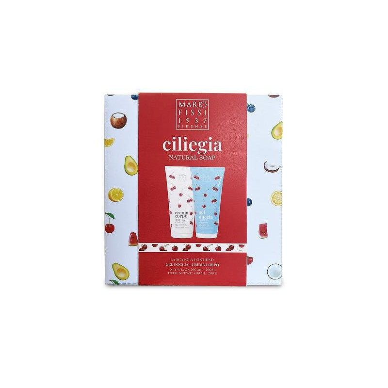 Fissi confezione regalo fruits c iliegia gel doccia+crema corpo