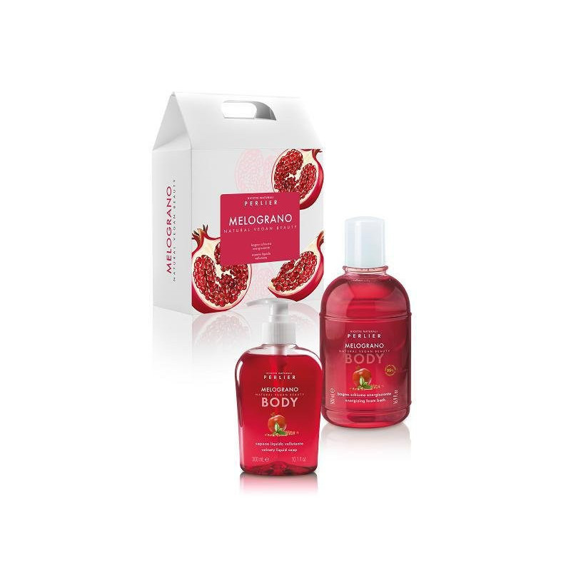 Perlier confezione regalo cofanetto melograno sapone liquido+bagno