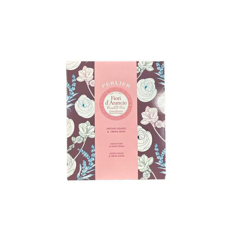 Perlier confezione regalo cofanetto arancio sapone liquido+crema mani