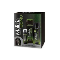 Malizia confezione regalo vetyve r edt+doccia+schiuma da barba