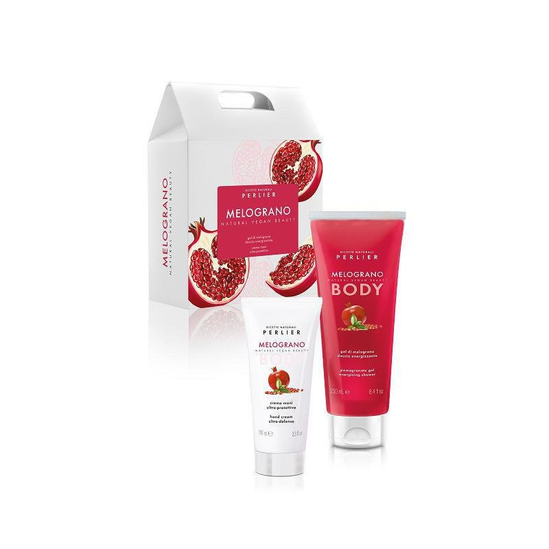 Perlier confezione regalo cofanetto melograno doccia+crema mani