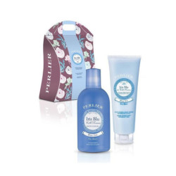 Perlier confezione regalo iris blu bagno+crema
