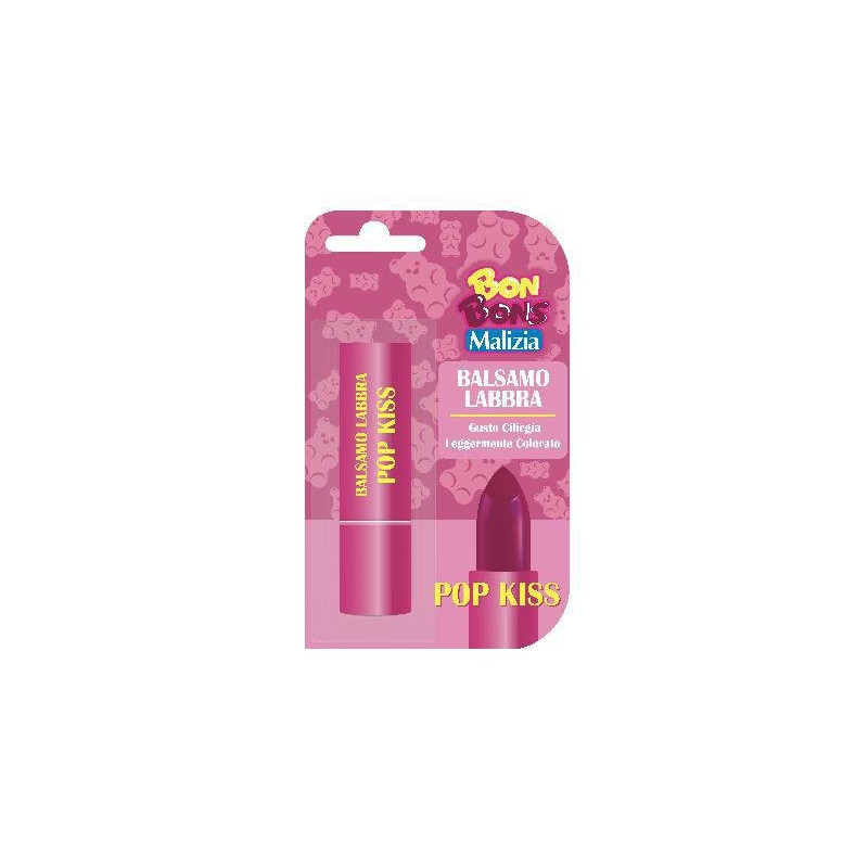 Malizia bon bons burro cacao lip stick pop kiss ciliegia
