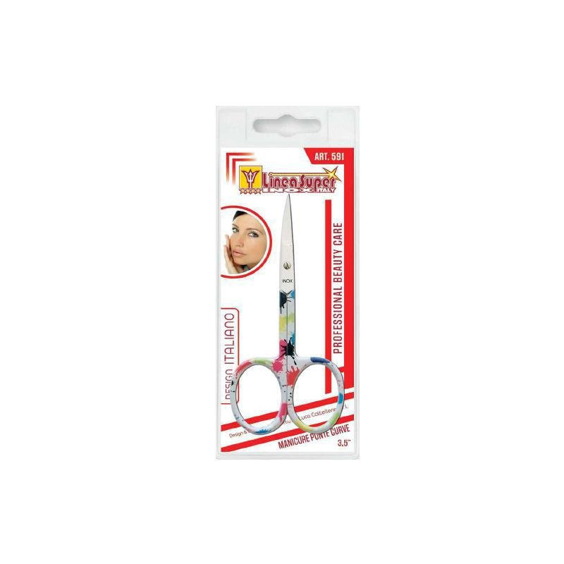 De luca forbici manicure punta curva art.591