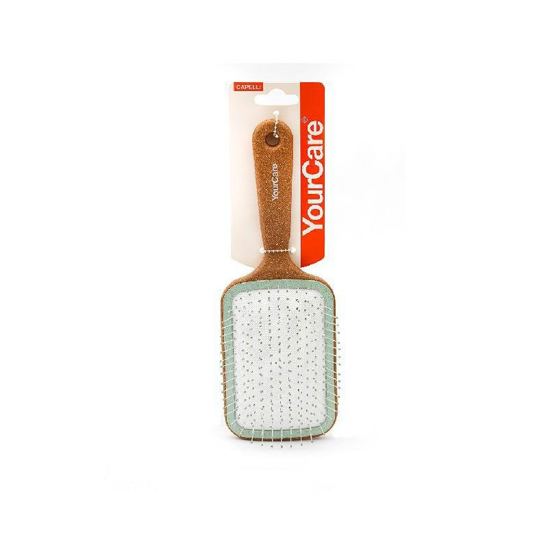 Yourcare spazzola capelli cork q uadrata art.6439ck