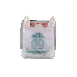 Shopper bio mater-bi/bio-compost medie 27x50 pz.500 gr. 6,5 bianche