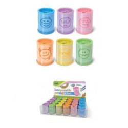Temperamatite con contenitore me tallo pastel 2 fori art.81060