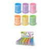 Temperamatite con contenitore me tallo pastel 2 fori art.81060