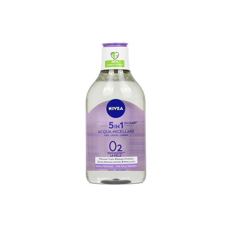 Nivea acqua micellare ml.400 pel li sensibili 5in1