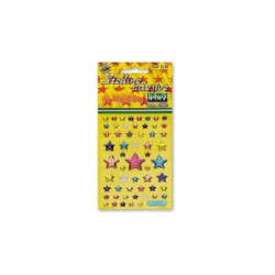 Etichette adesive stelline natal izie gommate assortite art.3142