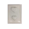 Stampo per sapone cm.15x21 cuori piccolo/grande art.04933