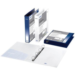 Raccoglitore cm.22x30 4 anelli europa d.50 blu  personalizzabile