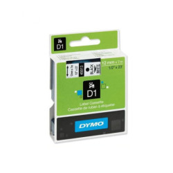 Dymo nastro d1 mm.12x7mt. bk-wh 45013