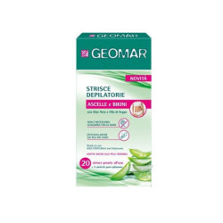 Geomar strisce depilatorie ascel le e bikini pz.20