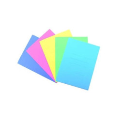 Cartella bristol gr.200 cm.25x33 a 3 lembi colori tenui assortiti
