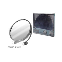 Specchio tondo girevole cm.17  h 18 art.699108