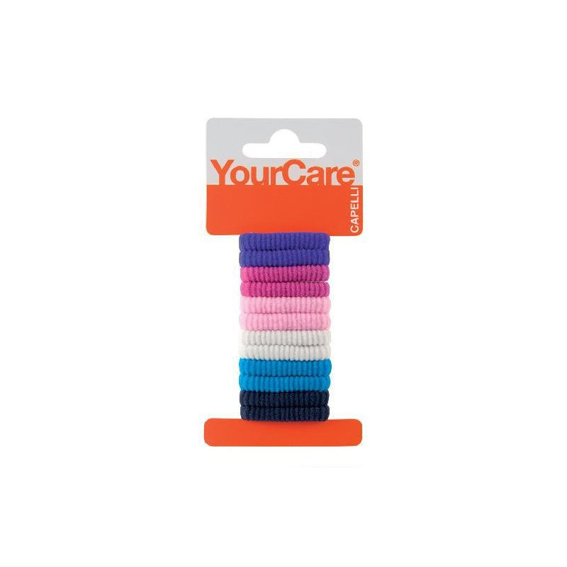 Yourcare elastici capelli spugna small colorati pz.12 art.7030col