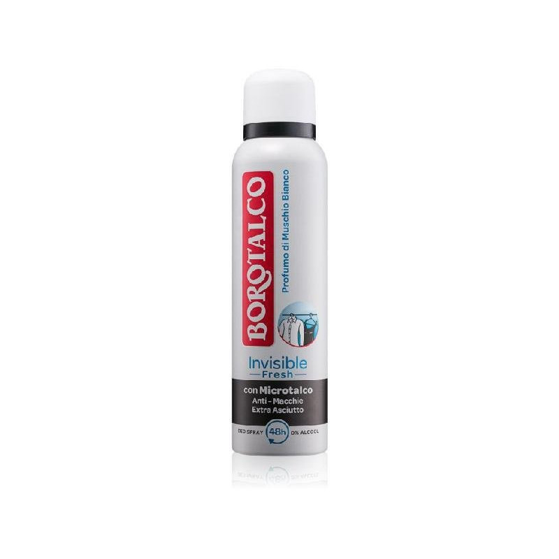Borotalco roberts deodorante spr ay ml.150 invisible fresh antibatterico