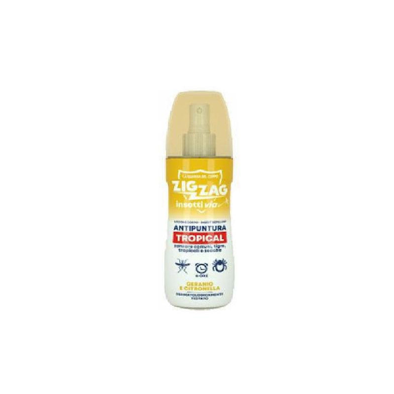 Zig zag insetti via corpo tropical vapo ml.100 geranio e citronella