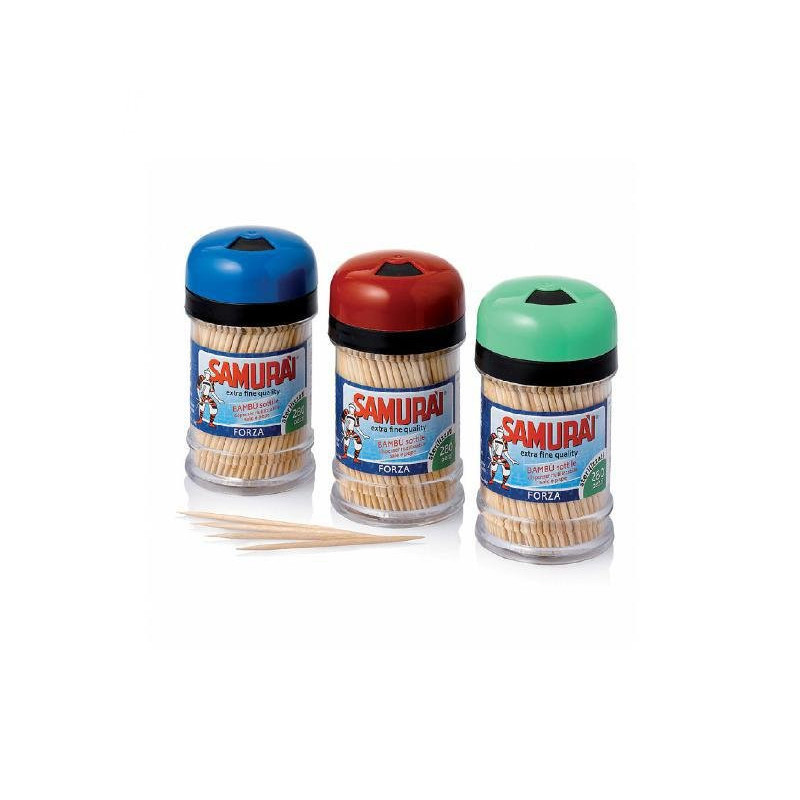 Stecchini denti samurai barattol o sale e pepe pz.280