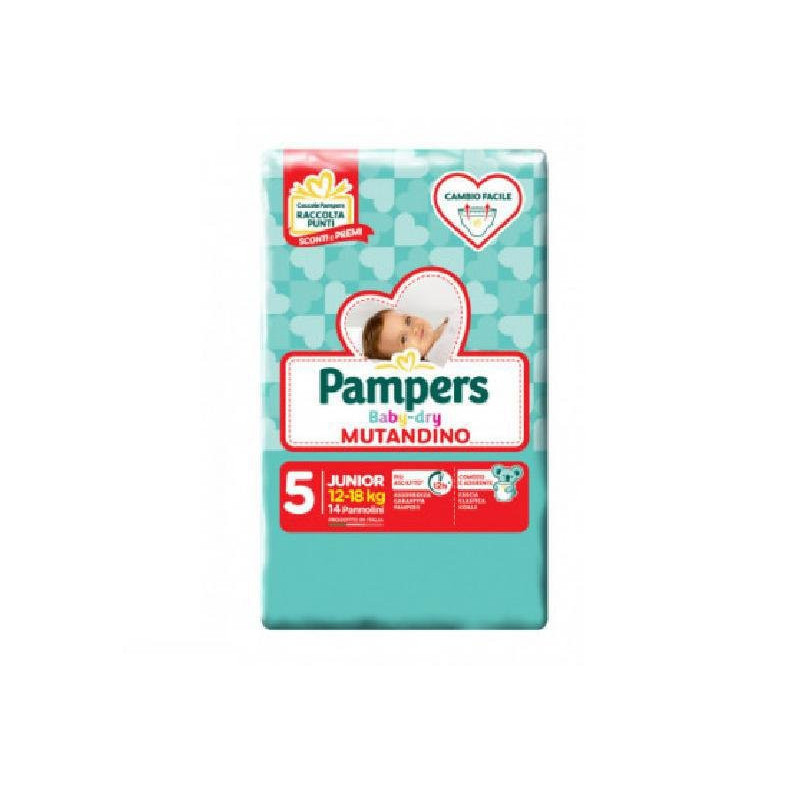 Pampers pannolini baby dry 5 jun ior (12-18 kg) pz.16