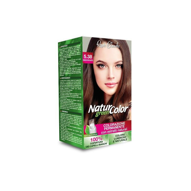 Renee blanche gel colorante nature green 5.38 cioccolato