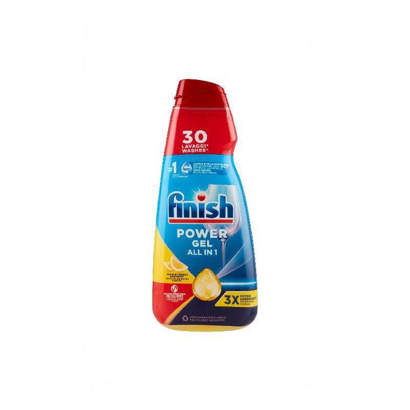 Finish tutto in 1 gel 30 lavaggi ml.600 limone