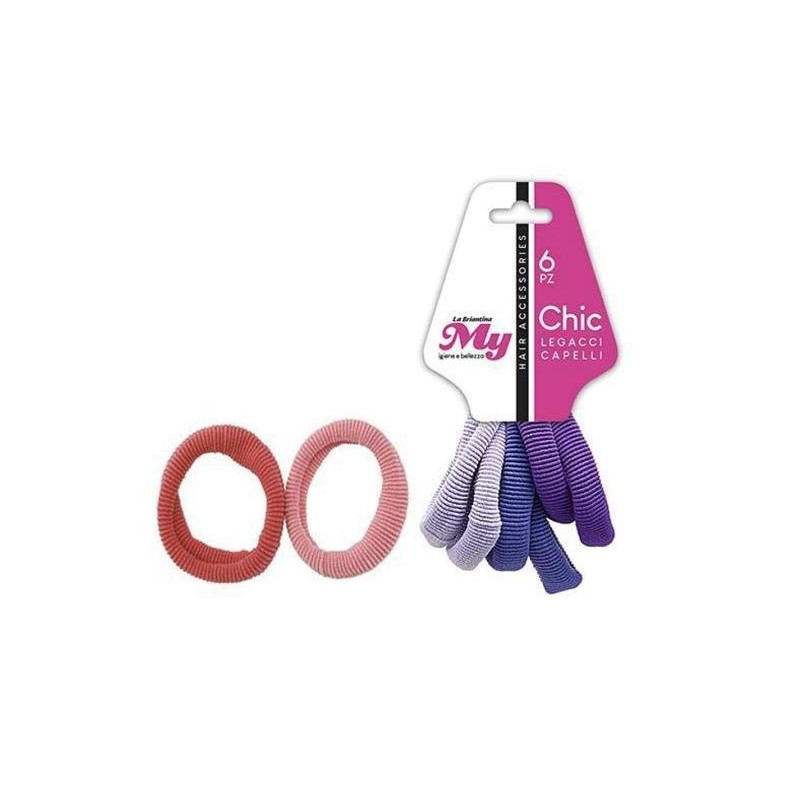 My elastici capelli colori assortiti pz.6 chic