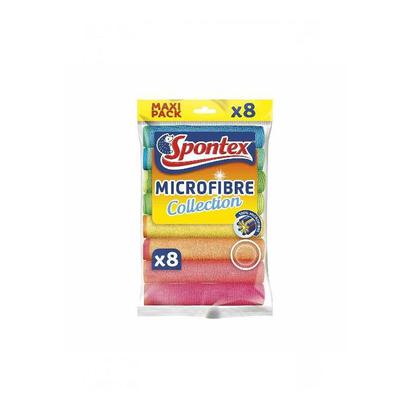 Spontex panno microfibra maxi pa ck pz.8