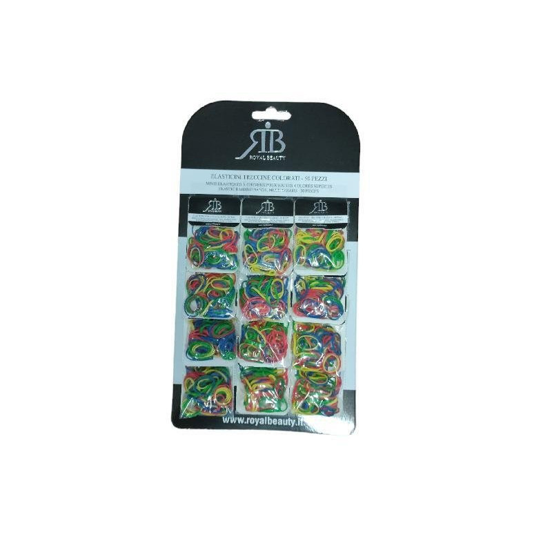 Royal beaty elastici capelli mini colorati pz.50