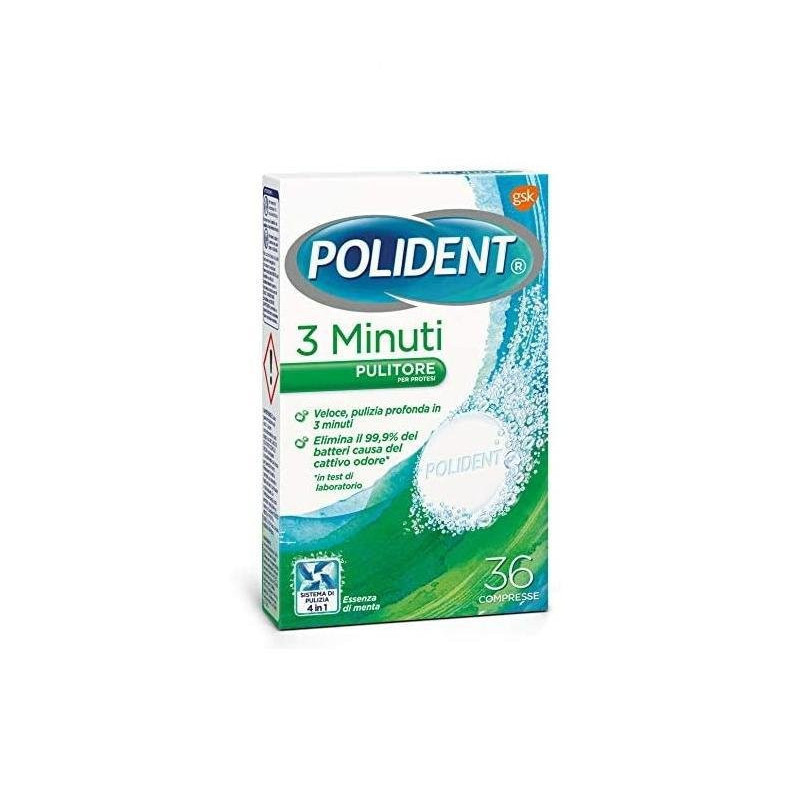 Polident compresse dentiere 3 minuti pz.36