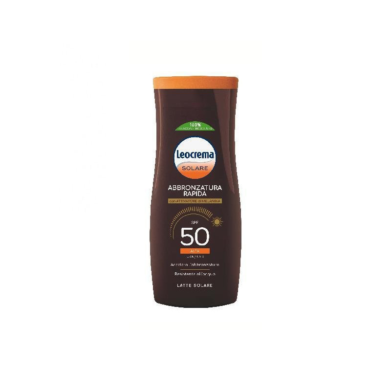 Leocrema solare latte abbronzatu ra rapida fp.50 ml.200
