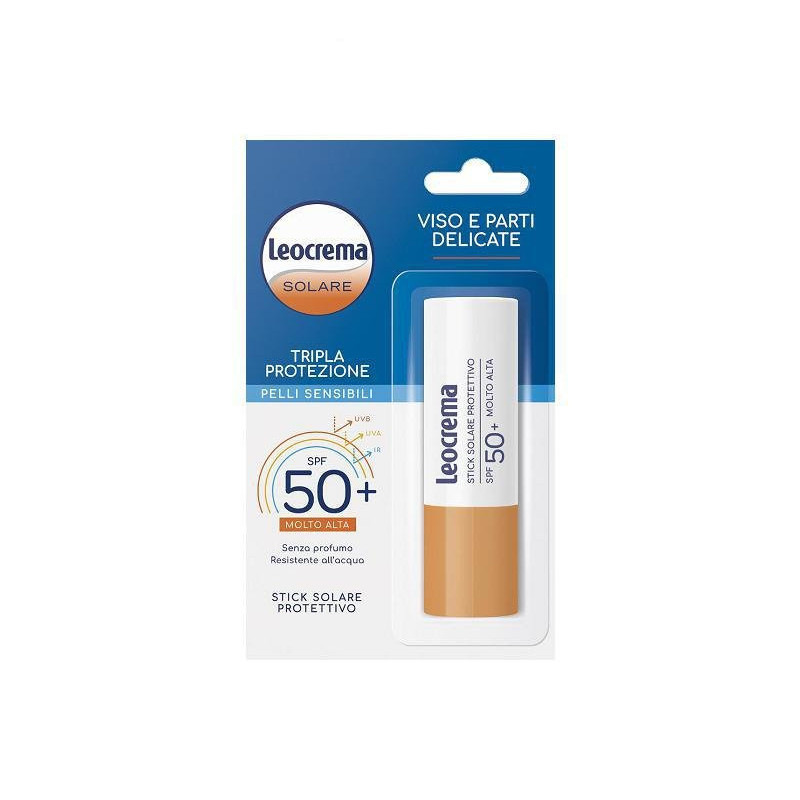 Leocrema solare pelli sensibili stick fp.50+ ml.12 viso e parti delicate