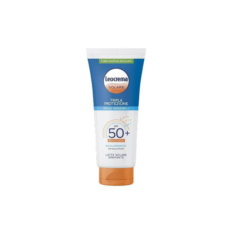 Leocrema solare pelli sensibili latte fp.50+ ml.200 tubo